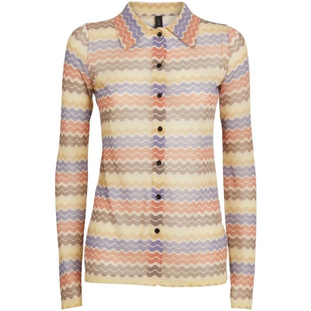 SIR the label Multicolor Zigzag Button-Up Top